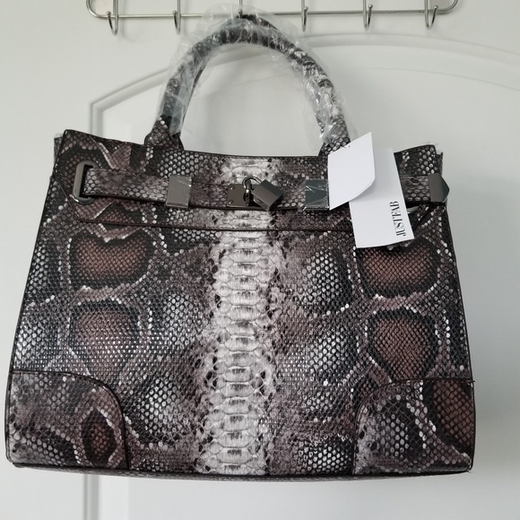 JustFab Handbags - Snakeskin Satchel Handbag